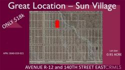0 Vac/Ave R12/Vic 140Th Ste Sun Village, CA 93543