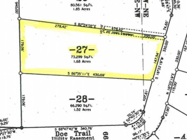 ON Doe Tr #Lot 27, Eagle River, WI 54521